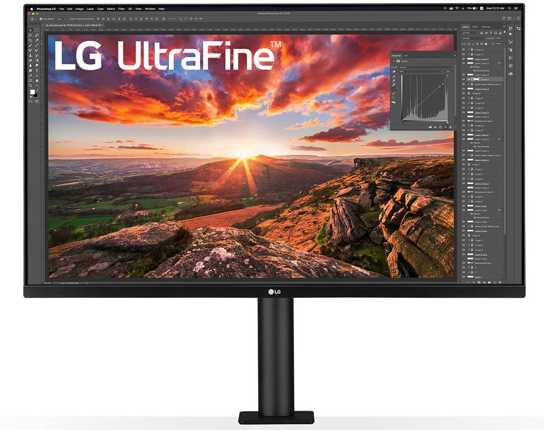 Monitor 32'' LG UltraFine Ergo IPS, 4K UHD (3840 x 2160), 2x HDMI, DP, USB-C T1