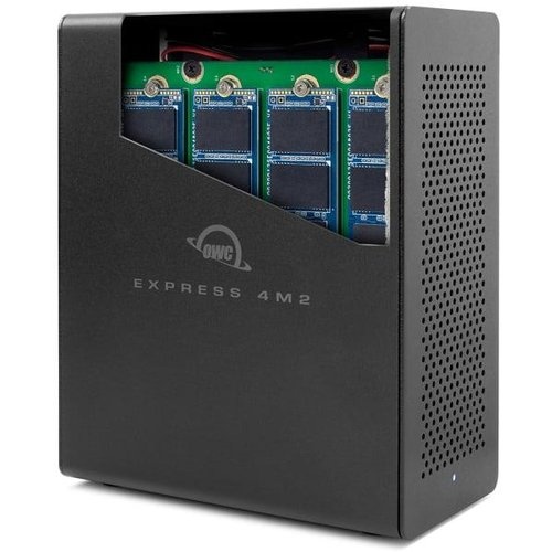 OWC Express 4M2 TB 3, 4-Slot NVMe M.2 SSD Enclosure 0TB, SoftRAID XT