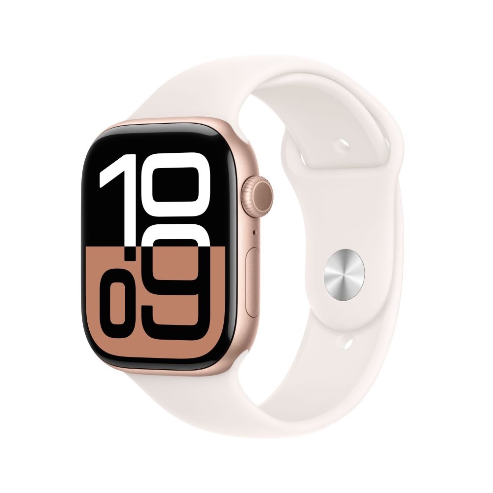 Apple Watch S10 GPS 46mm Rose Gold Alu Case with Light Blush Sport Band M/L