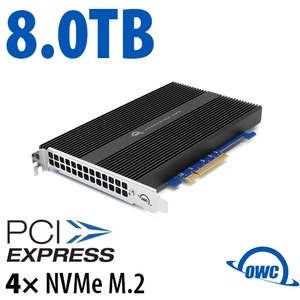 OWC Accelsior 4x NVMe M.2 SSD to PCIe 3.0 Adapter Card 8TB