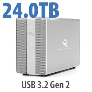 OWC Elite Pro USB-C Dual-Drive RAID Enclosure 24TB
