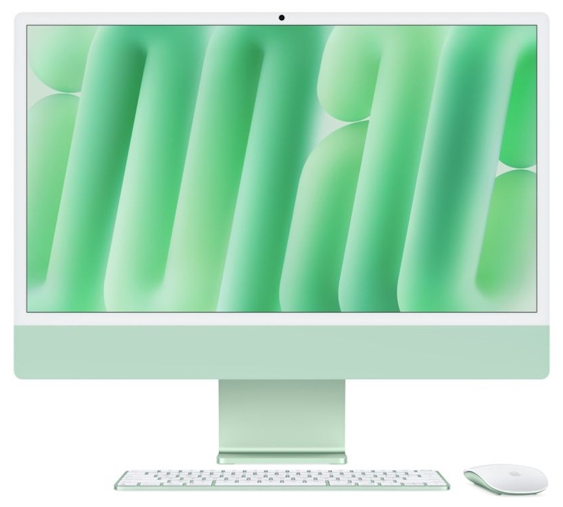 iMac 24-inch, 4.5K Retina display, Apple M4 8C CPU/8C GPU/16GB/256GB SSD - Green